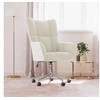 Image de Chaise de relaxation Blanc crème Velours