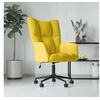Image de Chaise de relaxation Jaune moutarde Velours
