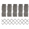 Image de Clôture à treillis 5 pcs Gris Bois de sapin massif 180x30 cm