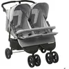 Image de Poussette à deux places Gris clair Acier