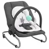 Image de Transat pour Bébé Balançoire pour Tout-petits Berceau pour Bébé Siège Basculant Chambre à Coucher Maison Intérieur Anthracite Acier 10254
