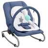Image de Transat pour Bébé Balançoire pour Tout-petits Berceau pour Bébé Siège Basculant Chambre à Coucher Maison Intérieur Bleu Marine Acier 10256