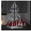 Image de Arbre de Noël Cône 160 LED d'Intérieur/d'Extérieur Sapin de Noël Décoration de Noël Ornement de Noël Jardin Patio Arrière-cour Salon 78x120 cm