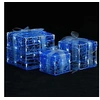 Image de Boîtes-cadeaux de Noël décoratives 3 pcs Acrylique Blanc froid