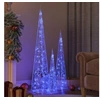 Image de Jeu de cônes lumineux à LED Acrylique Bleu 60 90 120 cm