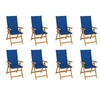Image de Tuinstoelen 8 st verstelbaar met kussens massief teakhout3072551