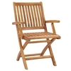 Image de Chaises pliables de jardin 6 pcs Bois de teck solide