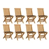 Image de Tuinstoelen 8 st met taupe kussens massief teakhout3072925