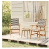 Image de Lot de 2 chaise H. 92 cm non pliable exterieur en acacia bois