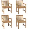 Image de Lot de 4 chaise tissu 90 cm bois