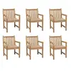 Image de Lot de 6 chaise exterieur non pliable H. 90 cm en bois massif