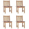 Image de Lot de 4 chaise polyester 90 cm bois