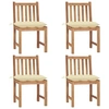 Image de Lot de 4 Chaises de Jardin avec Coussins, Sièges de Terrasse, Chaises de Salle à Manger, Meubles de Patio Extérieur, 3073105