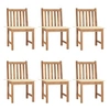 Image de Tuinstoelen 6 st met kussens massief teakhout3073117