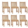 Image de Chaise lot de 6 polyester 90 cm bois