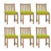 Image de Tuinstoelen 6 st met kussens massief teakhout3073141