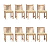 Image de Tuinstoelen 8 st met kussens massief teakhout3073159
