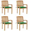 Image de Lot de 4 chaise polyester 93 cm vert