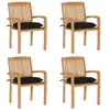 Image de Lot de 4 chaise polyester 90 cm noir