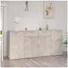 Image de Buffet Gris béton 160x36x75 cm Bois d ingénierie