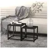 Image de Tables à thé 2 pcs MDF Noir