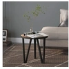 Image de Table à thé Noir et jaune Ø35 cm MDF