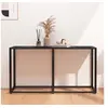 Image de Table console Marbre noir 140x35x75,5 cm Verre trempé331677