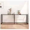 Image de Table console Transparent 200x35x75,5 cm Verre trempé331686