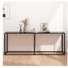 Image de Table console Noir 200x35x75,5 cm Verre trempé331687