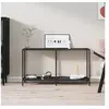 Image de Table console Noir 140x35x75,5 cm Verre trempé331697