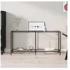 Image de Table console Transparent 160x35x75,5 cm Verre trempé