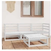 Image de Salon de jardin modulable Bois massif 4 personnes 4 pieces