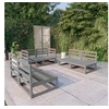 Image de 6-delige Loungeset massief grenenhout grijs3075411