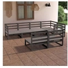 Image de Bois de Pin Massif Salon de Jardin 7 pcs Ensemble de Meubles d'Extérieur Mobilier de Patio Mobilier de Jardin Meubles 3075646