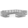 Image de Salon de jardin bois massif 12 personnes 12 pieces