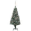 Image de Arbre de Noël Artificiel Pré-éclairé/Boules Pommes de Pin, Sapin de Noël avec LED, Décoration de Vacances, Ornement de Fête Intérieur Extérieur,