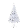 Image de Arbre de Noël Artificiel Pré-éclairé/Boules, Sapin de Noël avec LED, Décoration de Vacances, Ornement de Fête Intérieur Extérieur, 180 cm 620