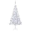 Image de Arbre de Noël Artificiel Pré-éclairé/Boules, Sapin de Noël avec LED, Décoration de Vacances, Ornement de Fête Intérieur Extérieur, 210 cm 910