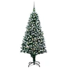 Image de Arbre de Noël artificiel pré-éclairé/boules pommes de pin 240cm