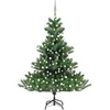 Image de Sapin de Noël artificiel Nordmann avec LED et boules Vert 210cm