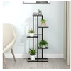 Image de Support pour plantes 5 niveaux 43x22x98 cm Noir Métal