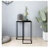 Image de Tables d appoint 2 pcs Noir Acier