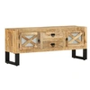 Image de Tv-meubel 110x30x45 cm ruw mangohout328276