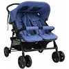 Image de Poussette à Deux Places Landau Pliable de Vayage Poussette de Voyage pour Tout-petit Extérieur Protection contre 10344