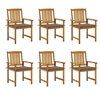 Image de Lot de 6 chaise polyester 92 cm marron