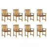Image de Lot de 8 chaise polyester 92 cm marron