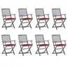 Image de Tuinstoelen 8 st inklapbaar met kussens massief acaciahout3078283