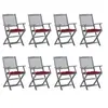Image de Tuinstoelen 8 st inklapbaar met kussens massief acaciahout3078286