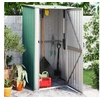 Image de Abri de Jardin Hangar de Stockage Abri de Rangement Remise à Outils Maison de Rangement Extérieur Vert 118,5x97x209,5 150899