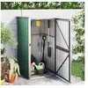 Image de Abri à outils de jardin vert 88x89x161 cm acier galvanisé, remise à outils de jardin, abri à outils de jardin, 316205